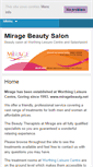 Mobile Screenshot of miragebeauty.net